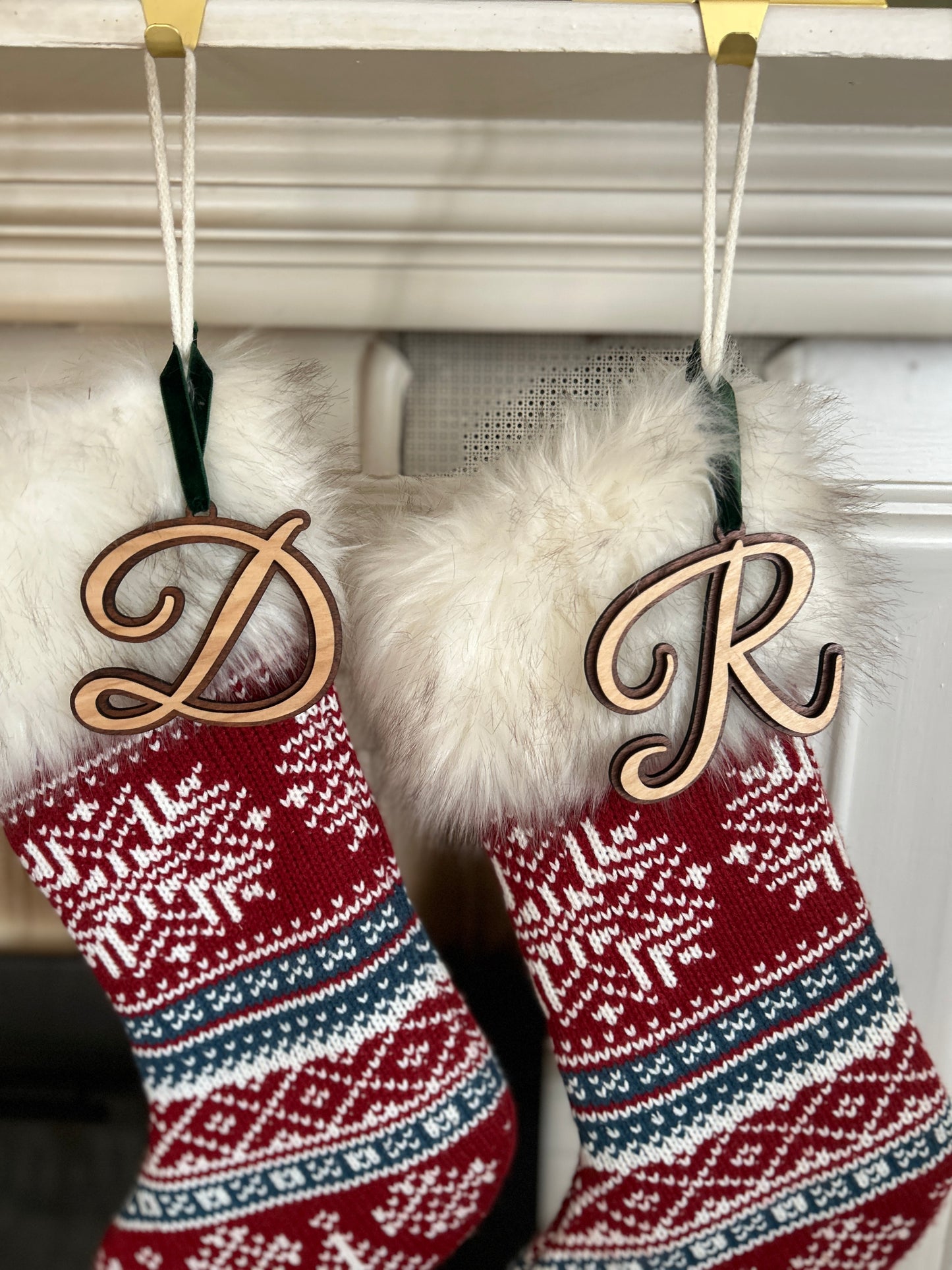 Personalized Initial Ornament/Stocking Tag