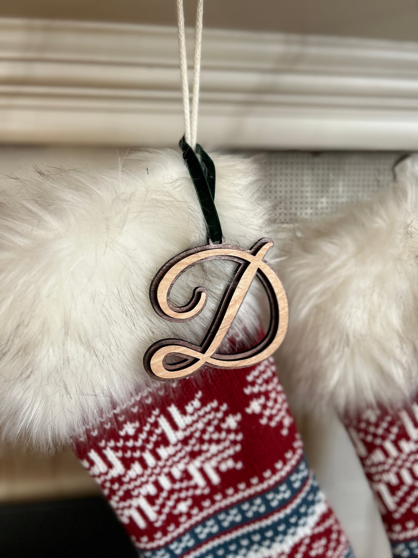 Personalized Initial Ornament/Stocking Tag