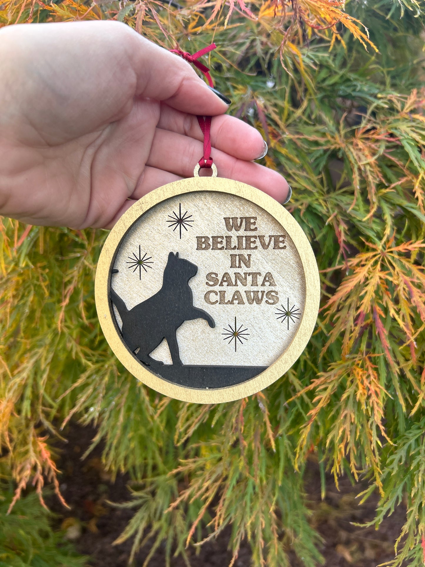 We Believe in Santa Claws Ornament