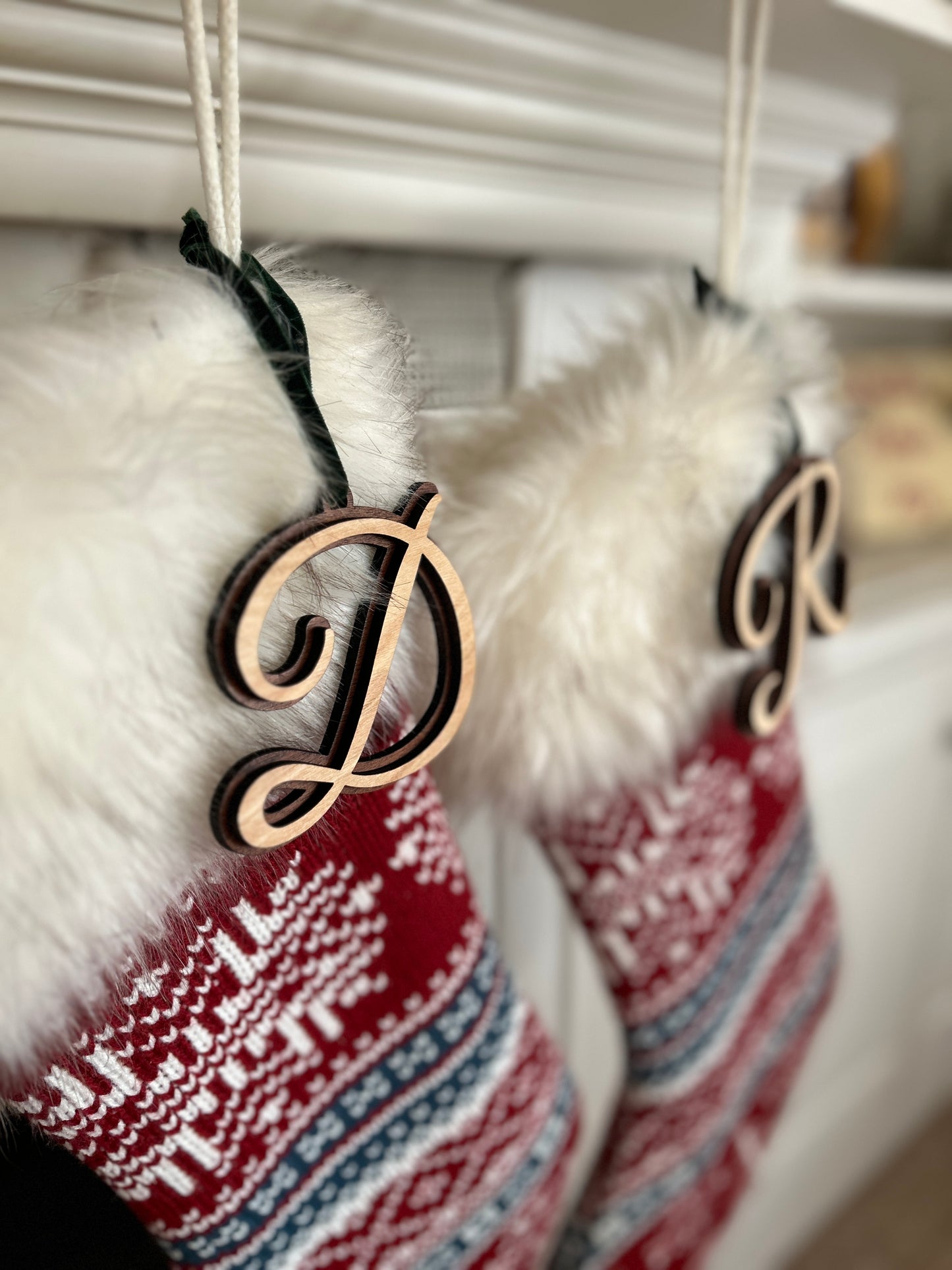 Personalized Initial Ornament/Stocking Tag