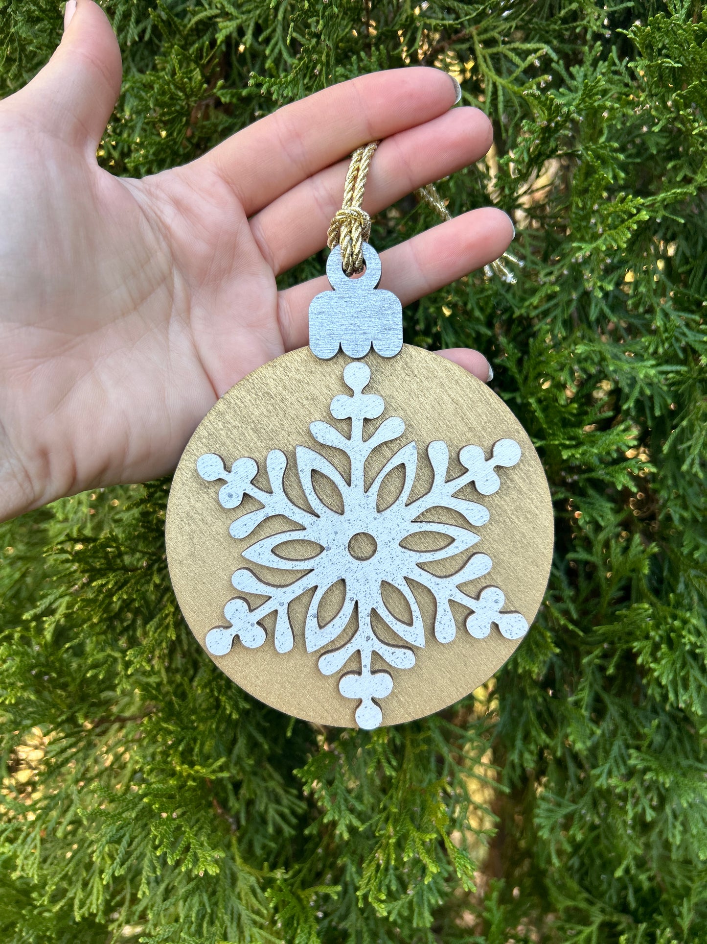 Snowflake Gift Card Holder Ornament