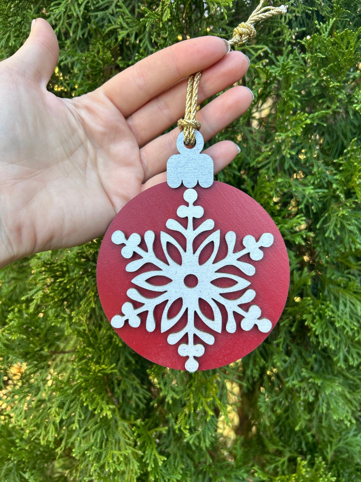 Snowflake Gift Card Holder Ornament