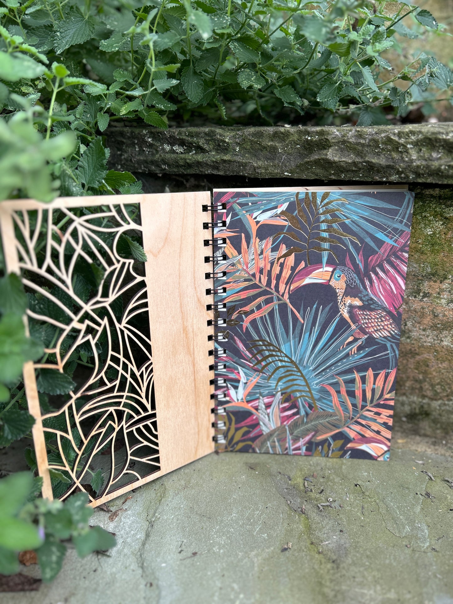 Wild Jungle Wooden Notebook