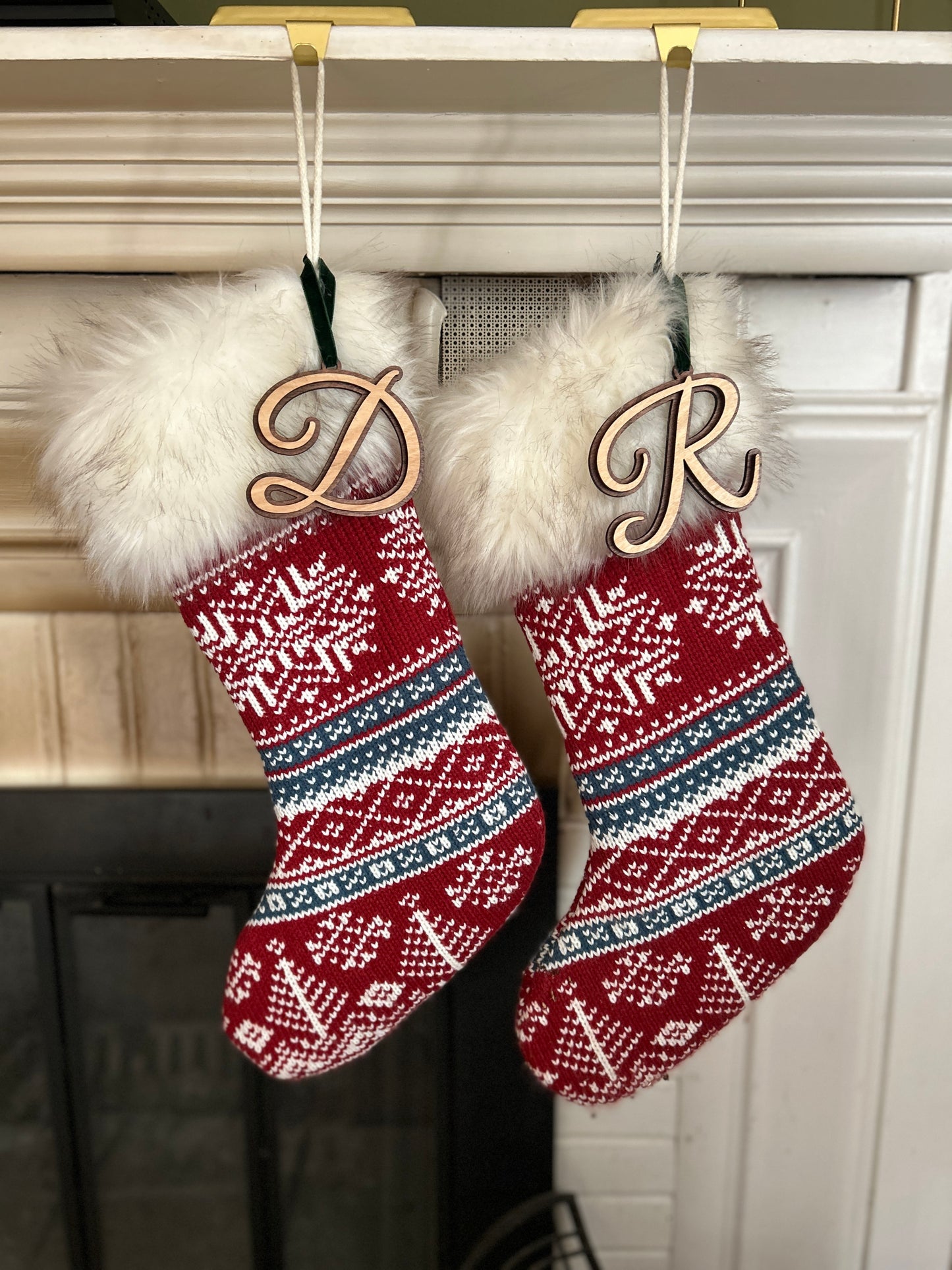 Personalized Initial Ornament/Stocking Tag