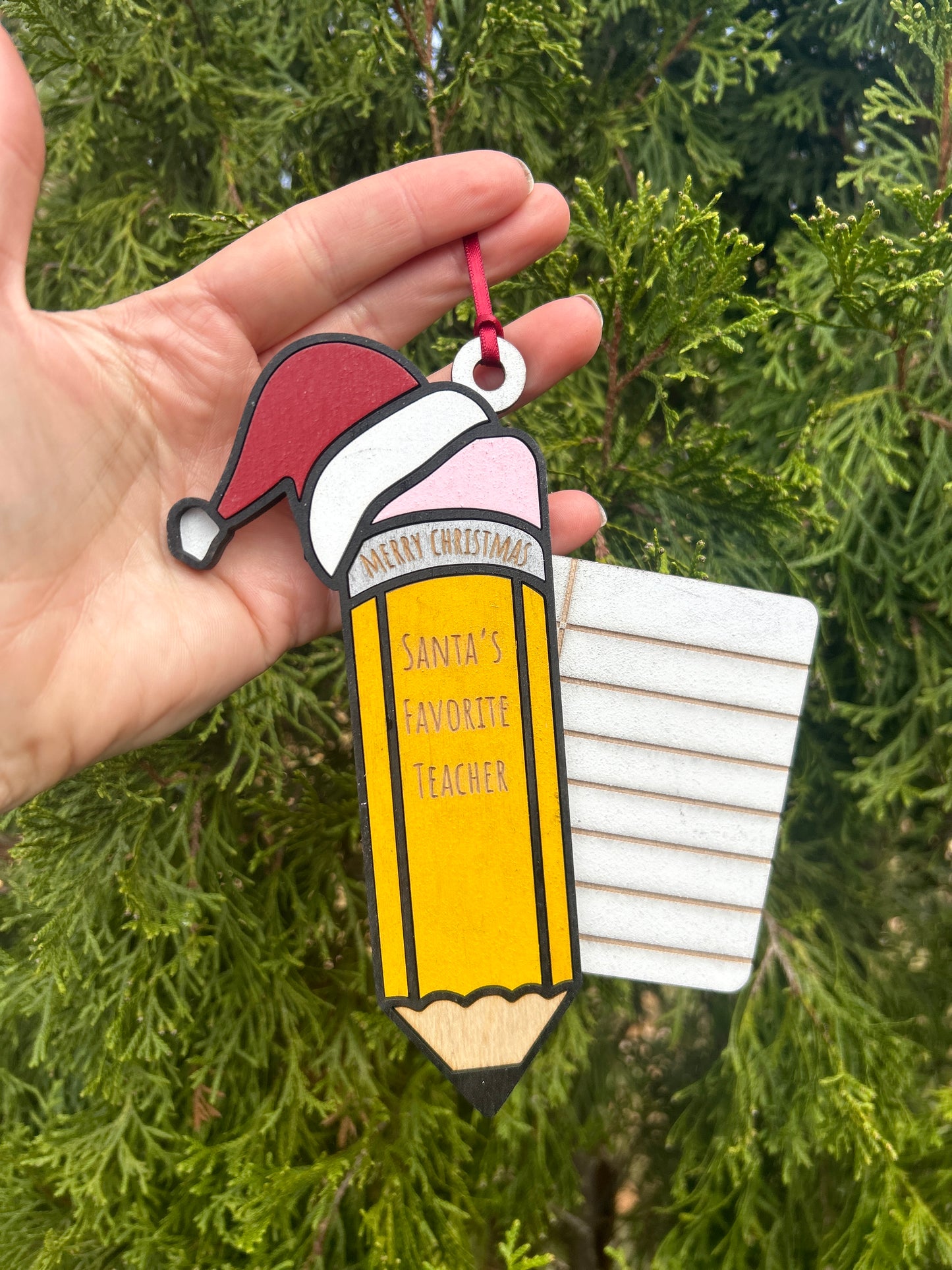 Teacher Gift Card Holder Ornament