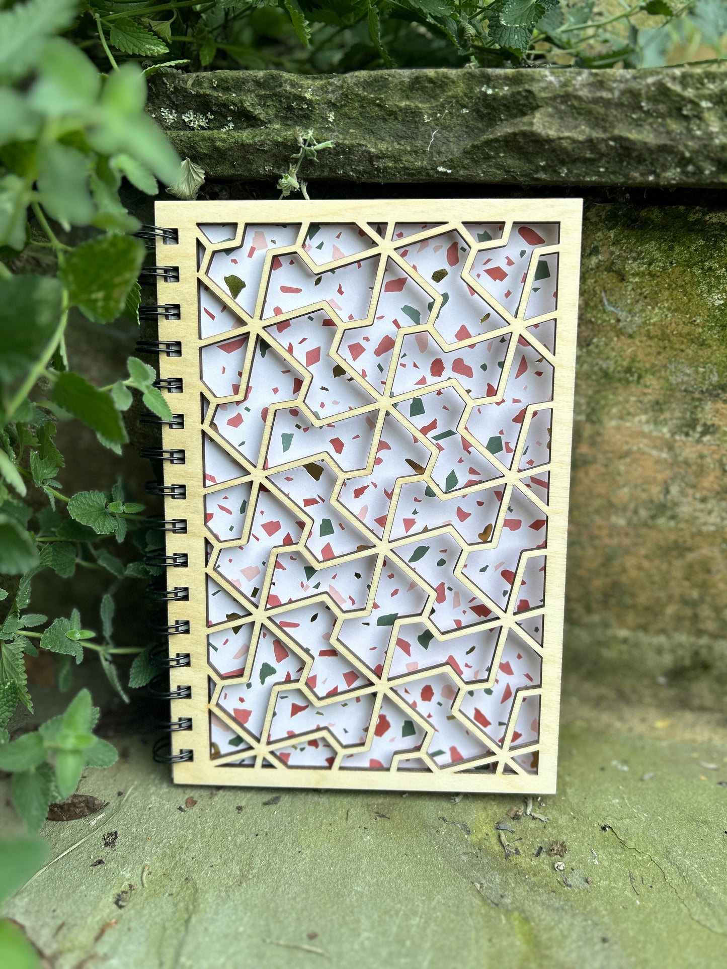 Confetti Wooden Notebook