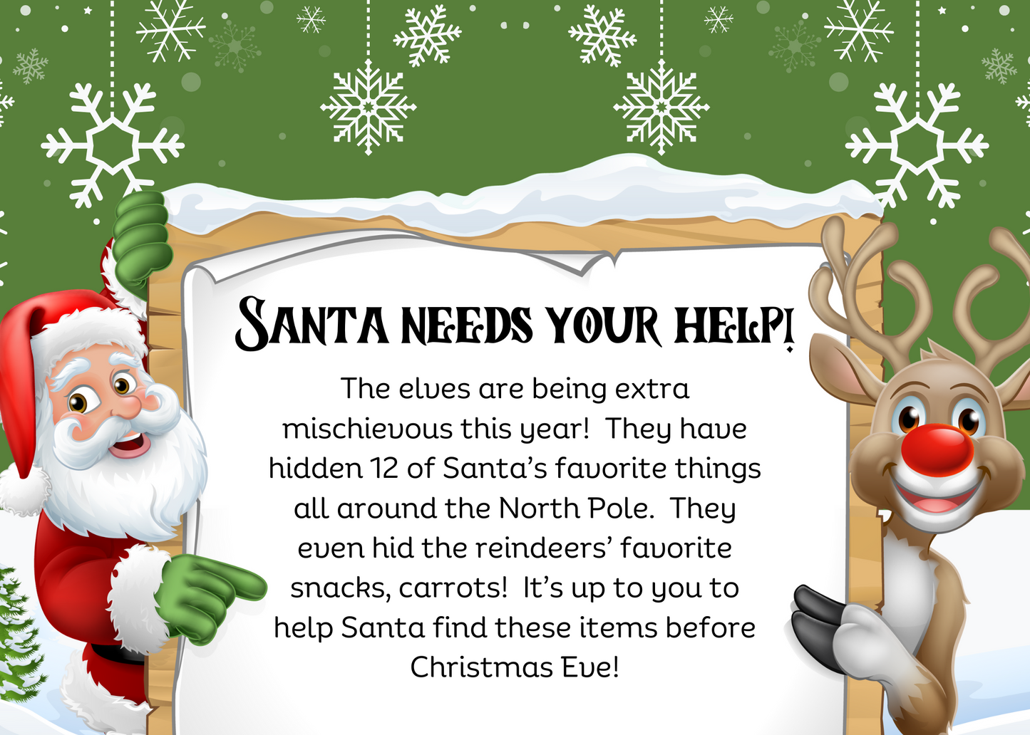 Santa’s Treasure Hunt Board