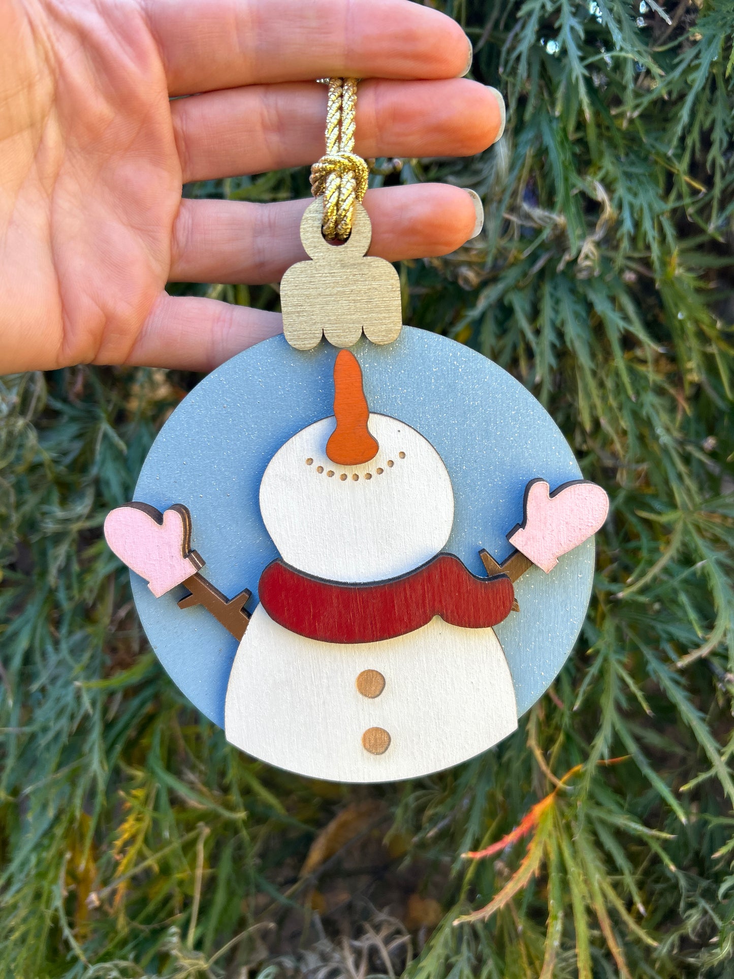 Snowman Gift Card Holder Ornament