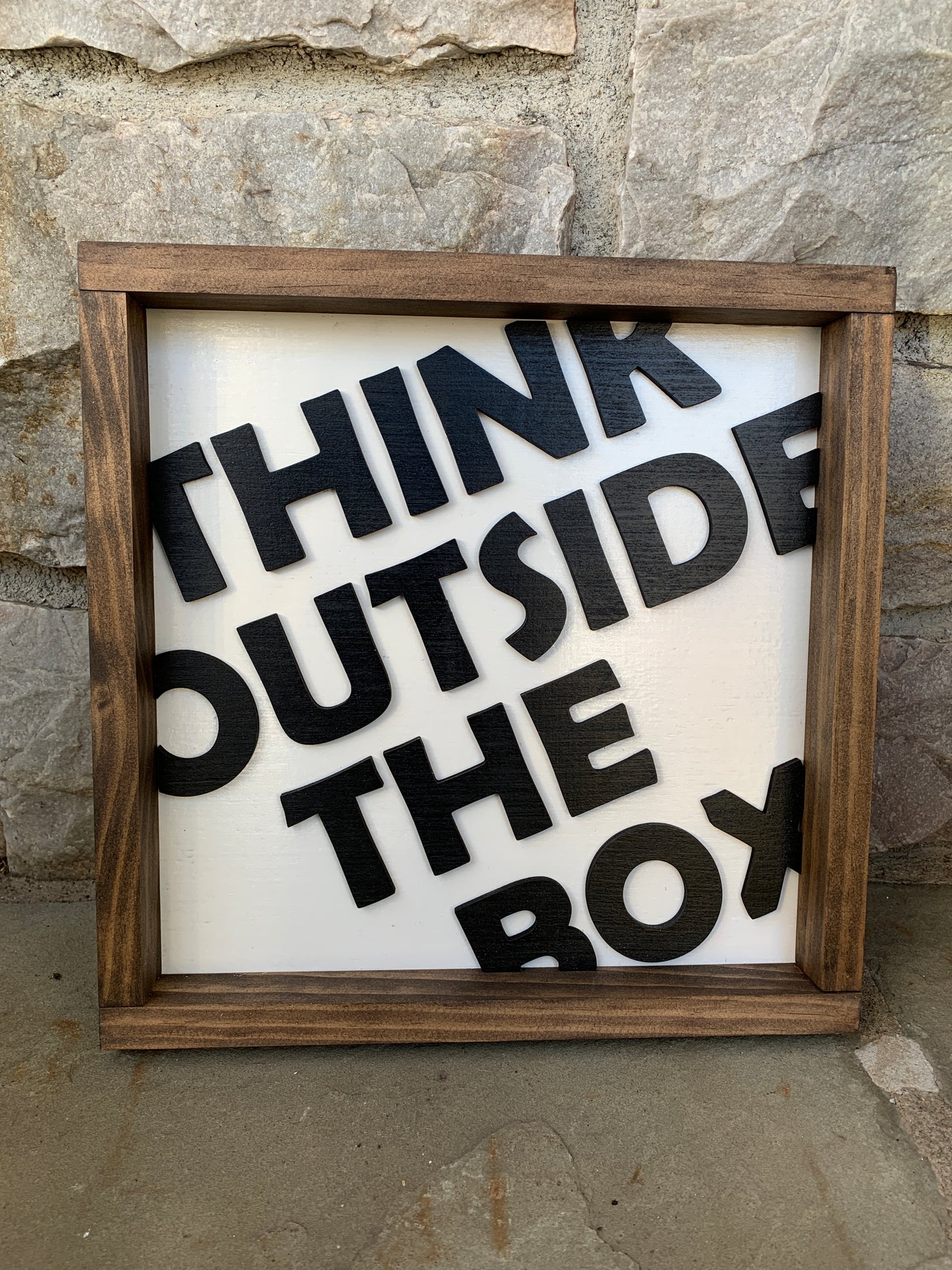 Think Outside The Box Sign