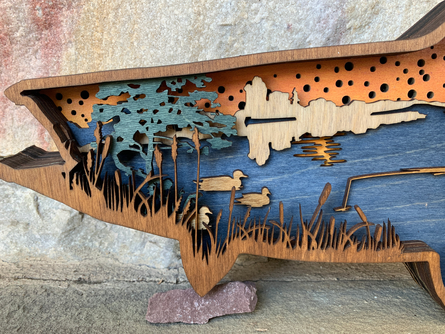 3D Fishing Scene