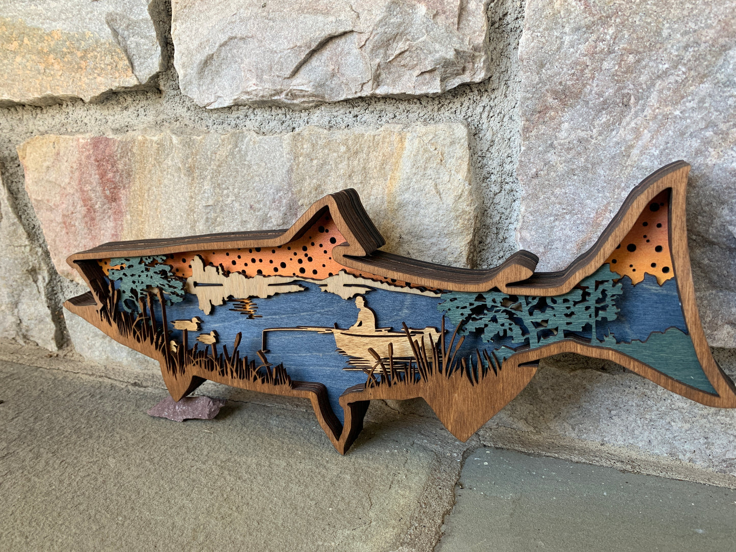 3D Fishing Scene