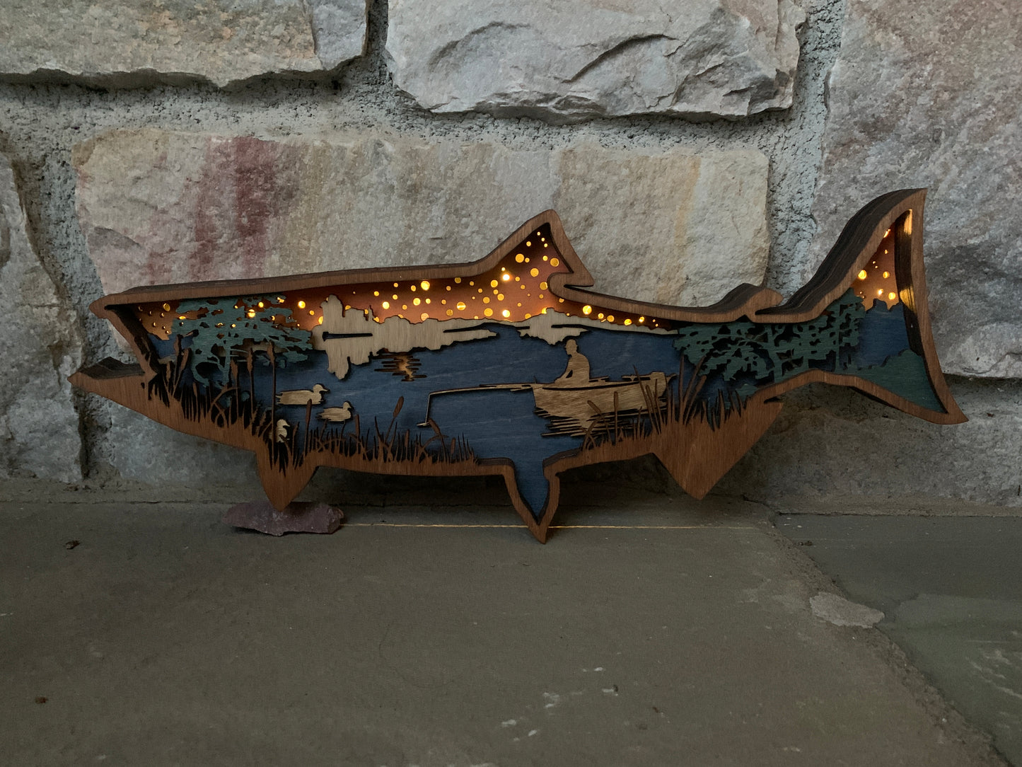 3D Fishing Scene