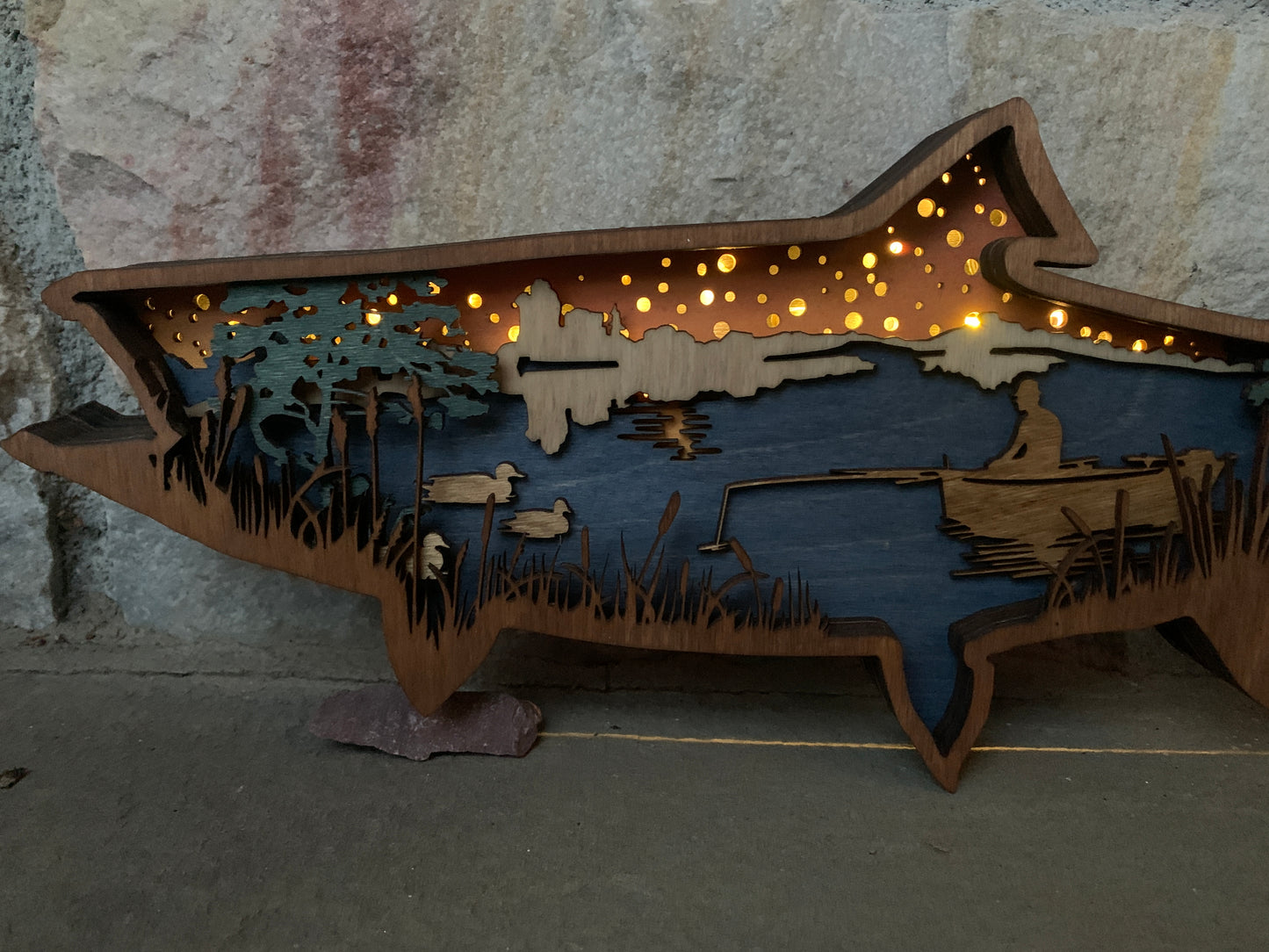 3D Fishing Scene