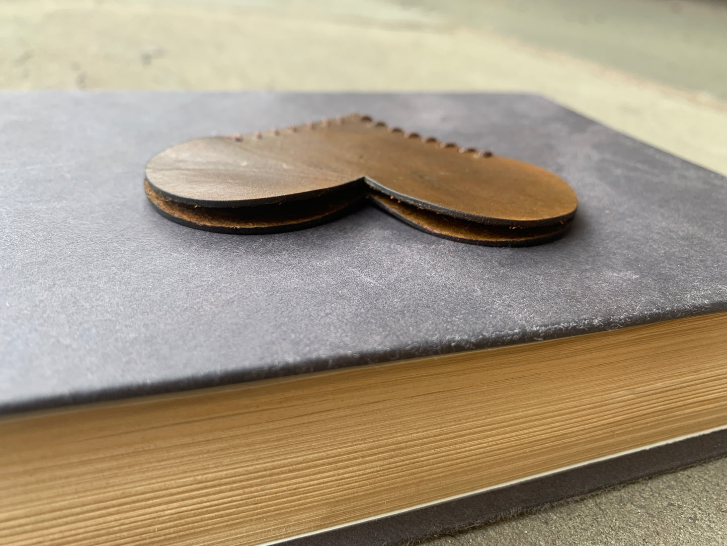 Leather Heart Bookmark