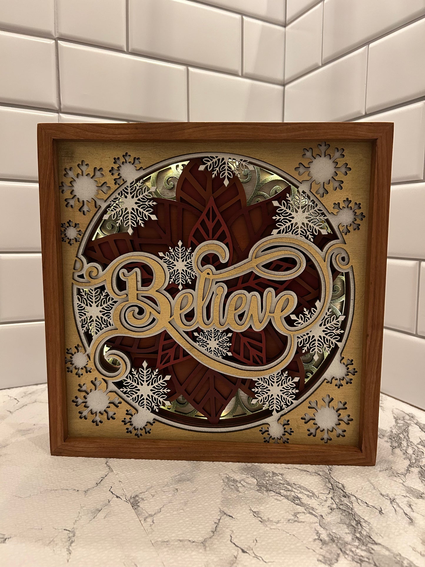 3D Believe and Poinsettias