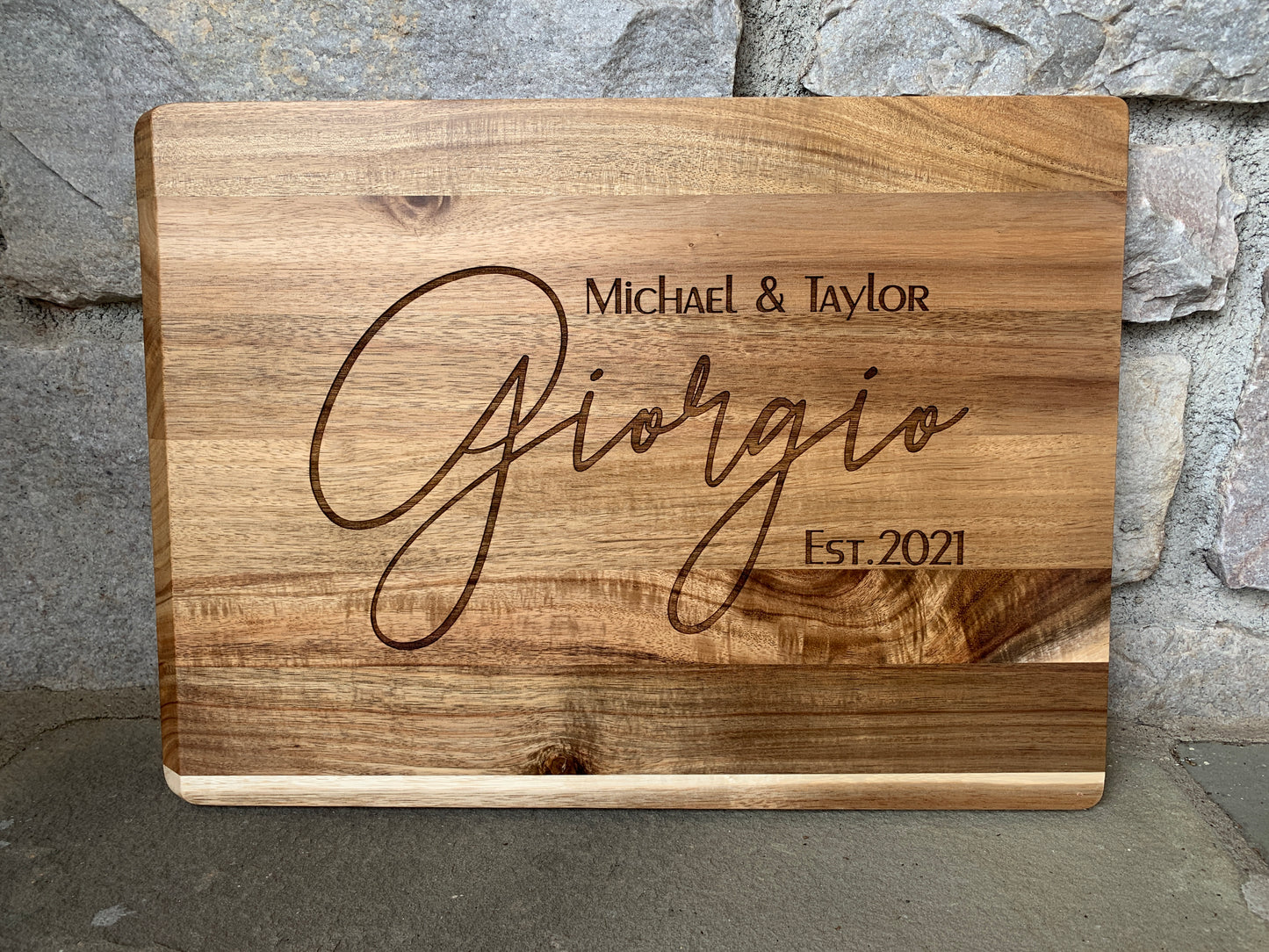 Personalized Large Cutting Board
