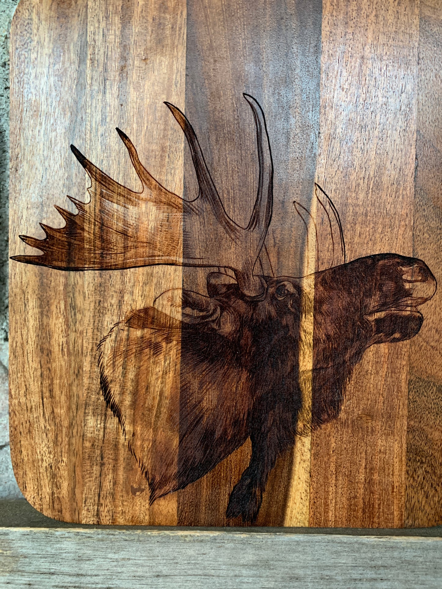 Wild & Free Cutting Board - Moose