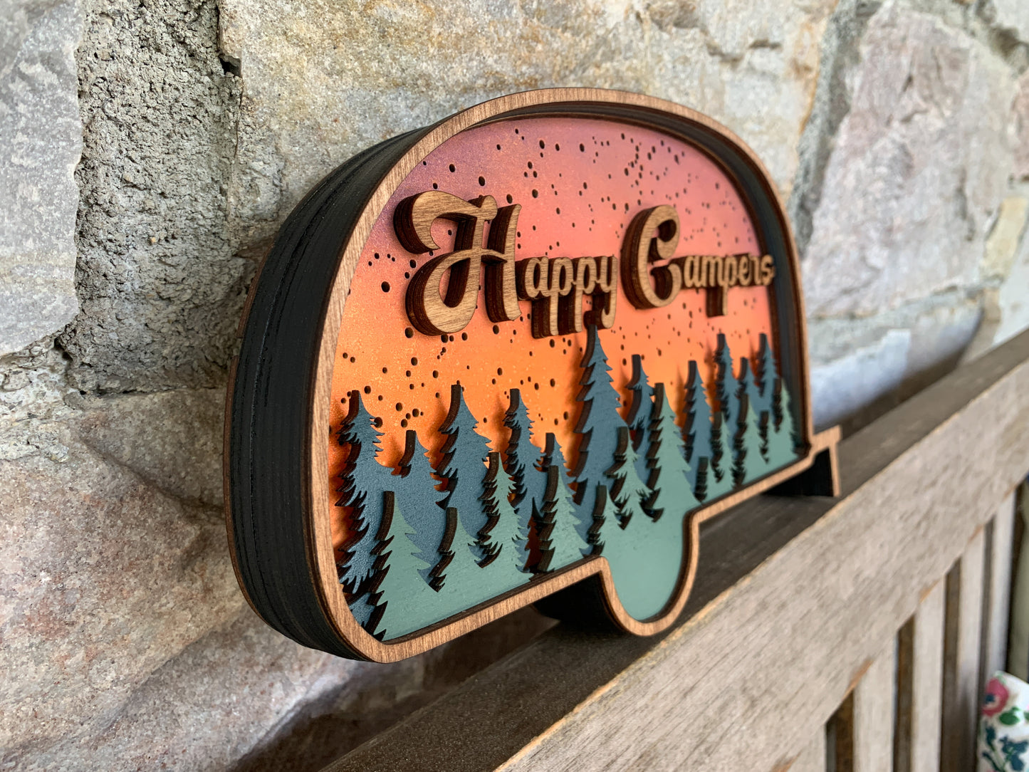 3D Happy Camper Starry Night