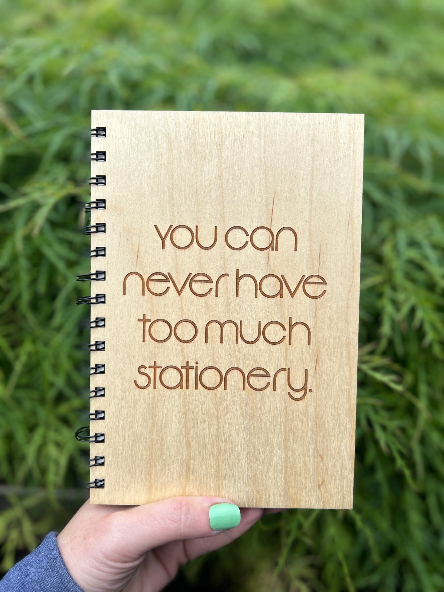 "A Writer's Passion" Wooden Notebook (multiple options available)
