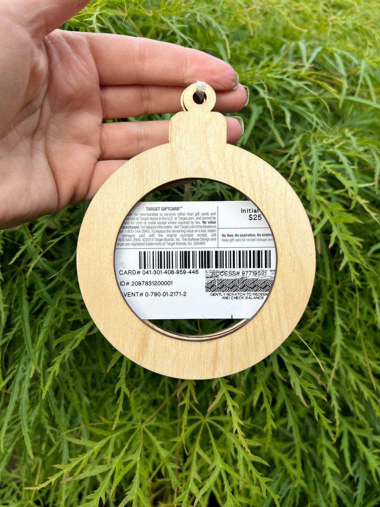 Gift Card Holder Ornament