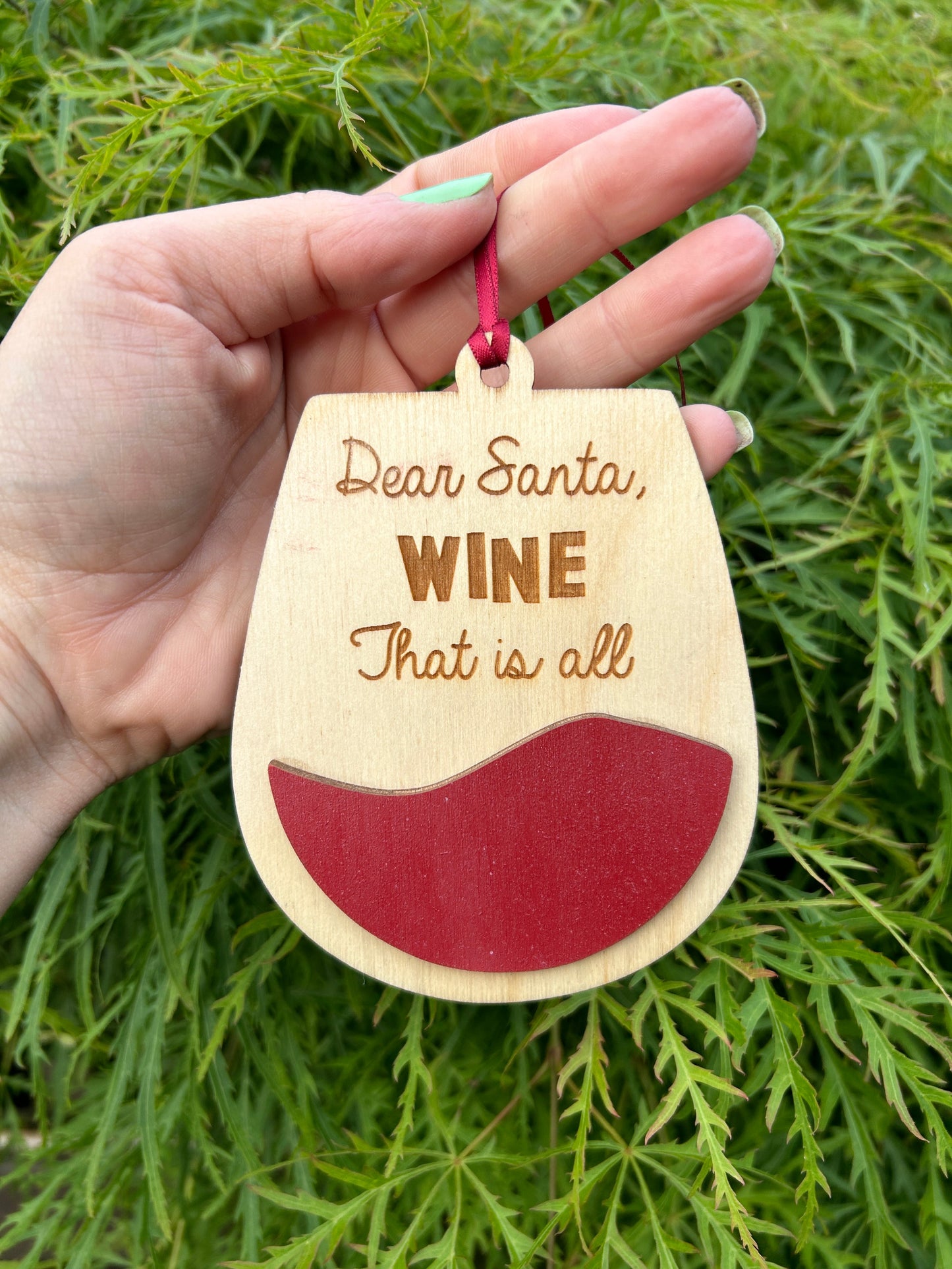 Wine Gift Card Holder Ornament