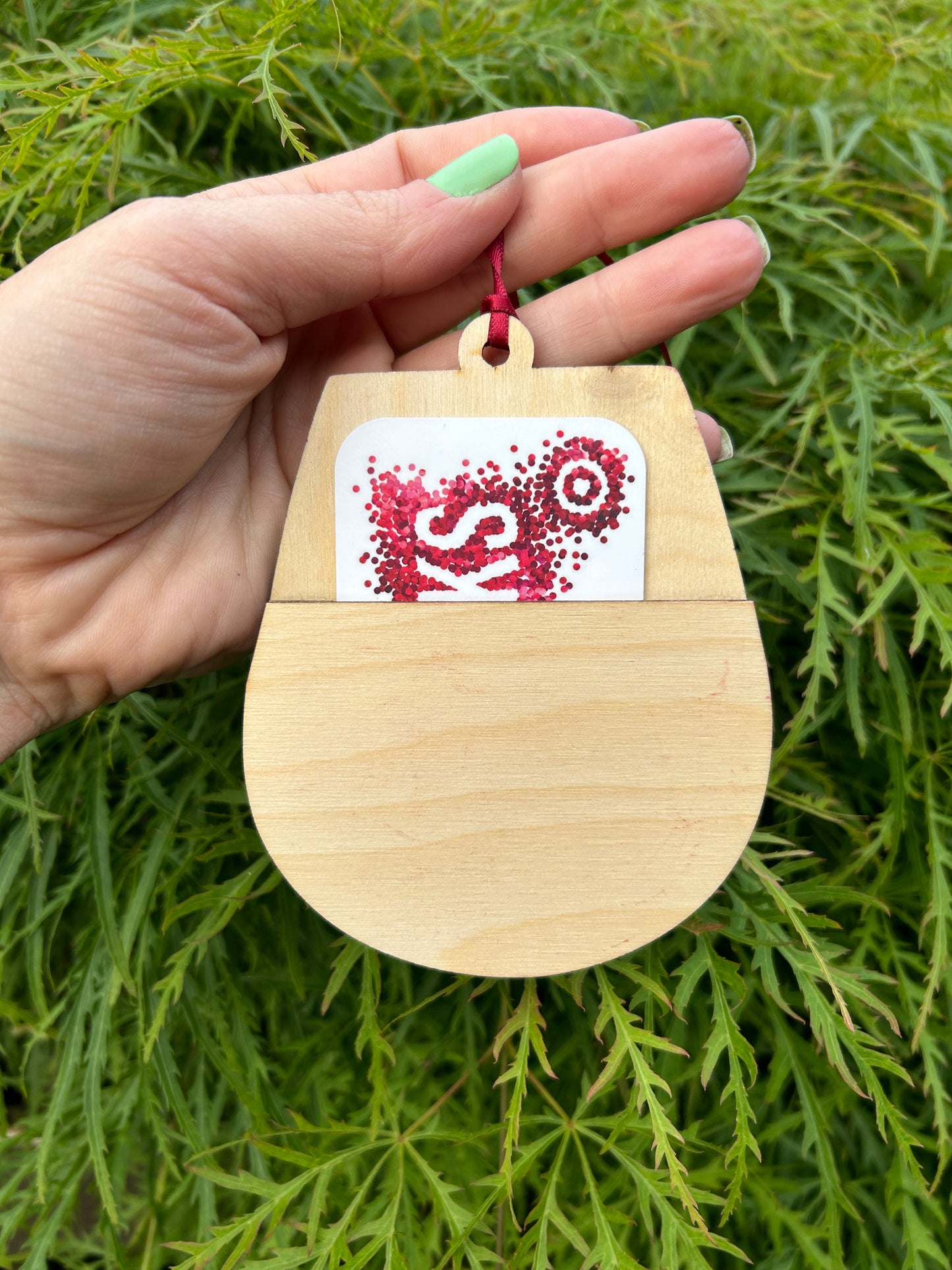 Wine Gift Card Holder Ornament