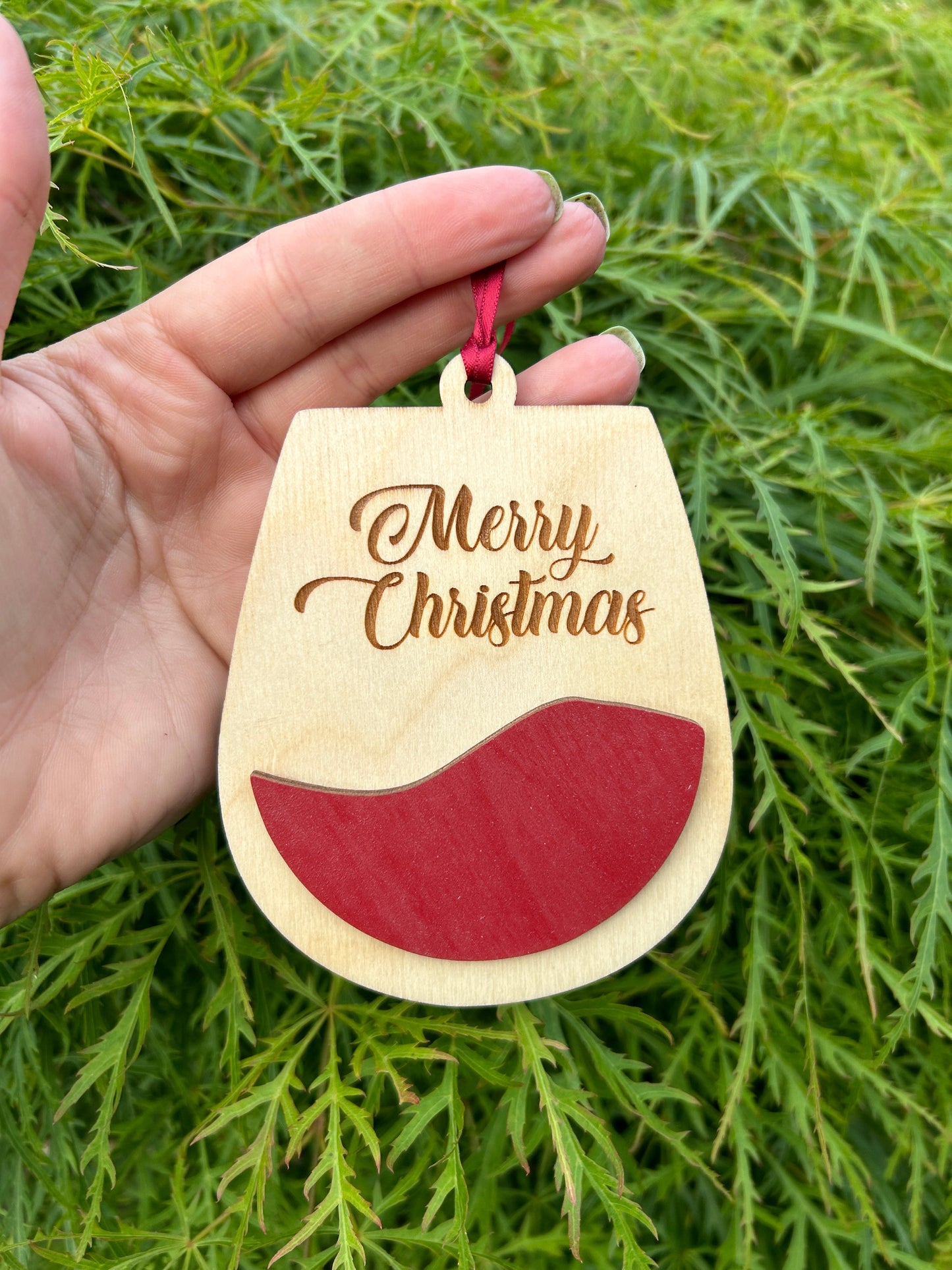 Wine Gift Card Holder Ornament