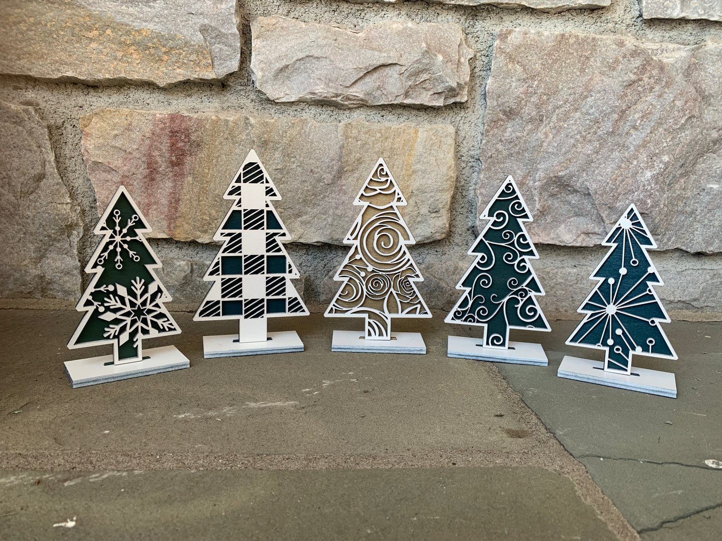 3D Christmas Trees