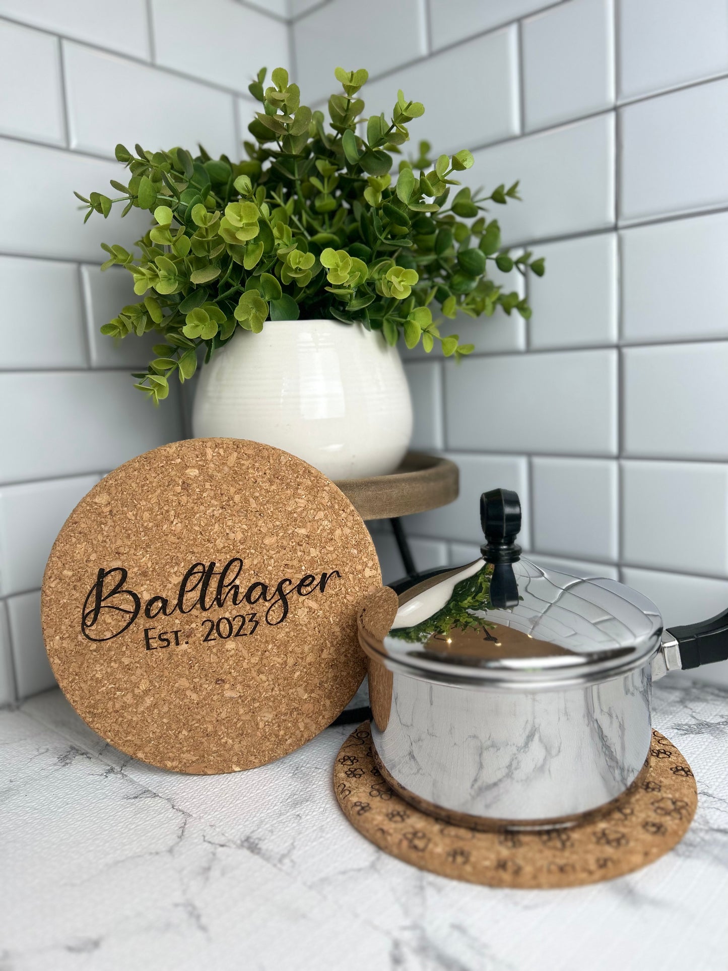 Cork Trivet - Last Name