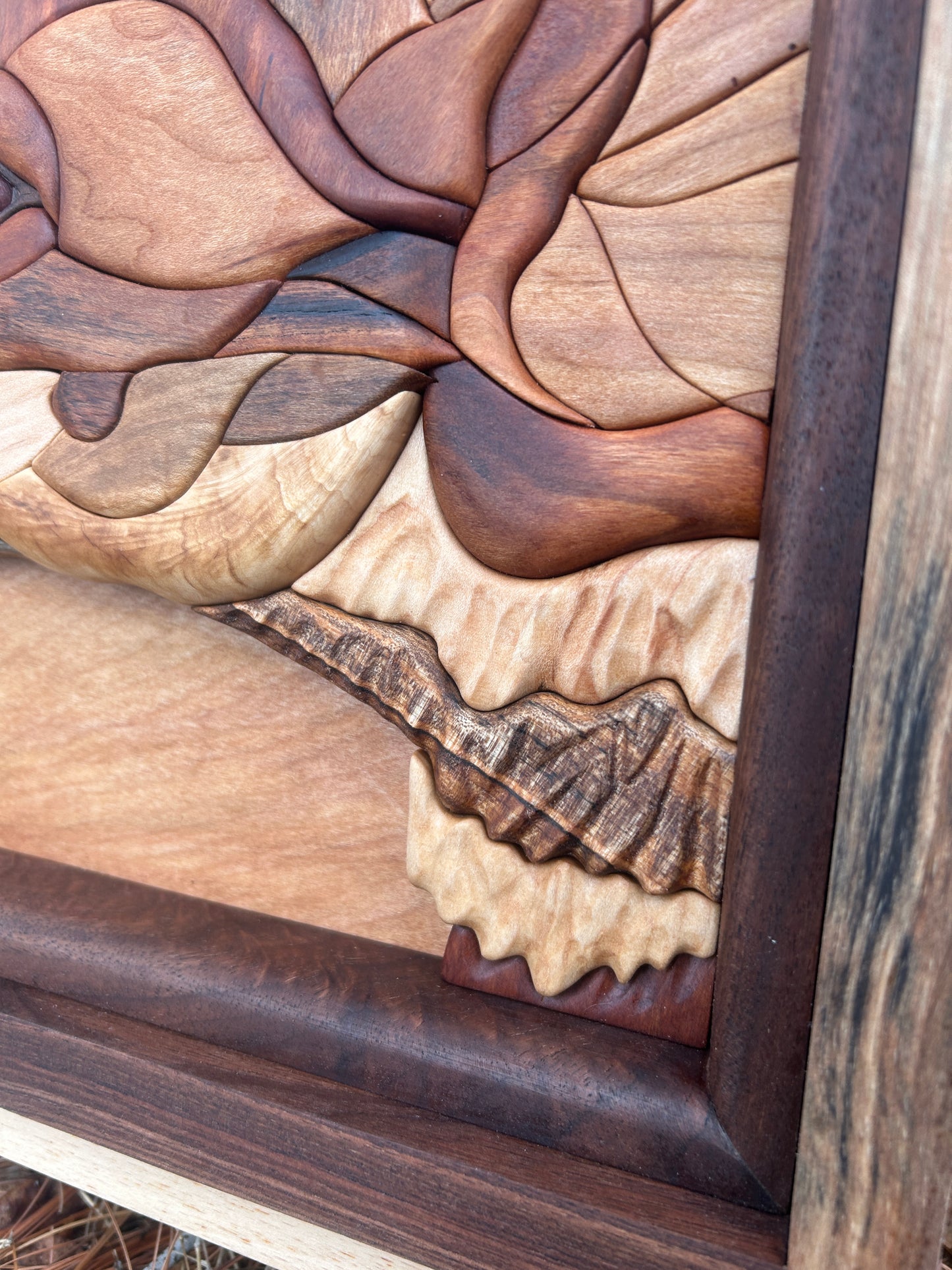 “Curiosity” - Intarsia Fox & Marigold