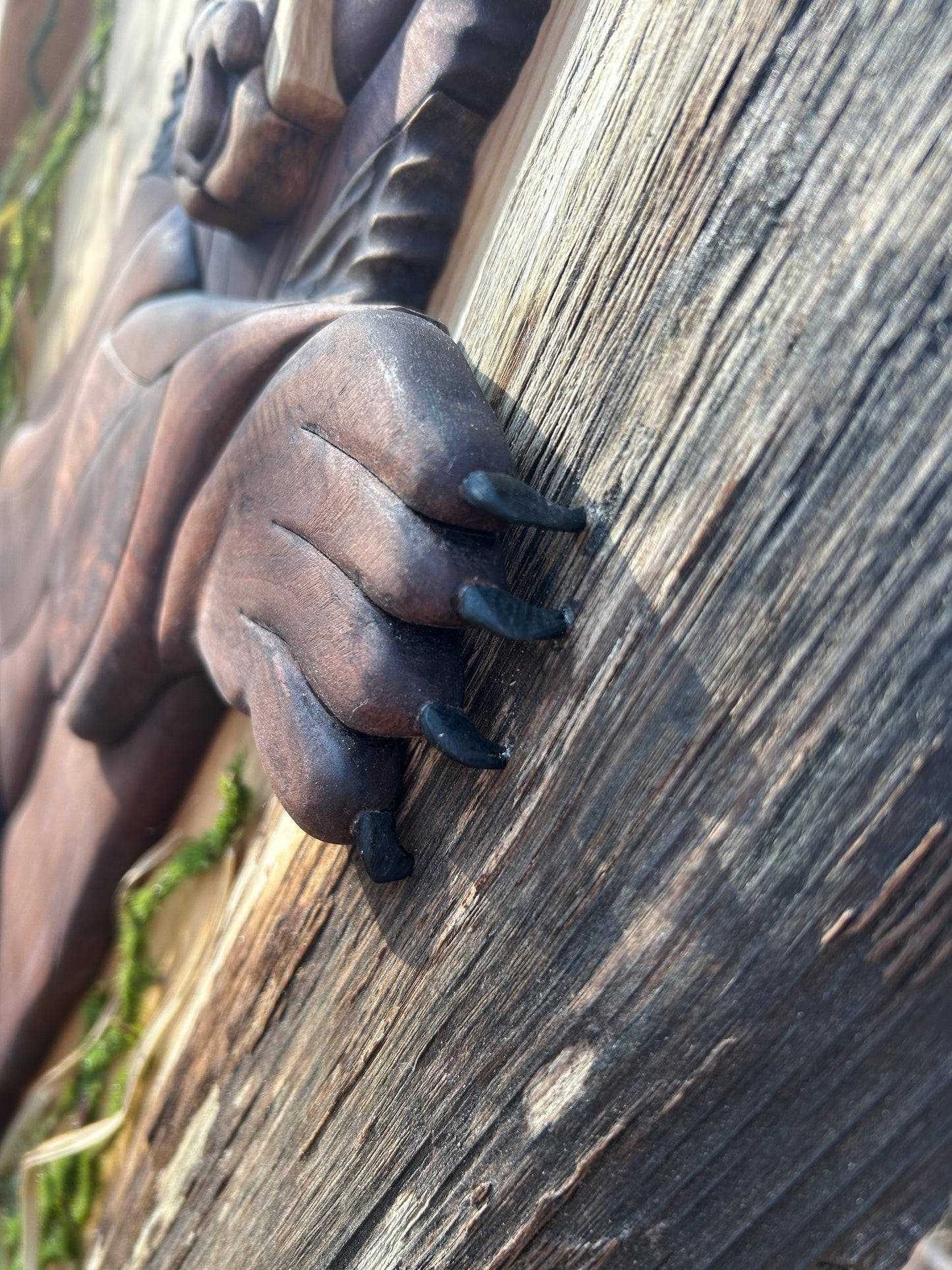 "Quiet Observer" - Intarsia Black Bear
