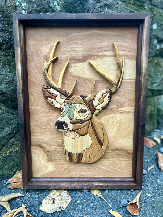"Woodland Legacy" - Intarsia Deer