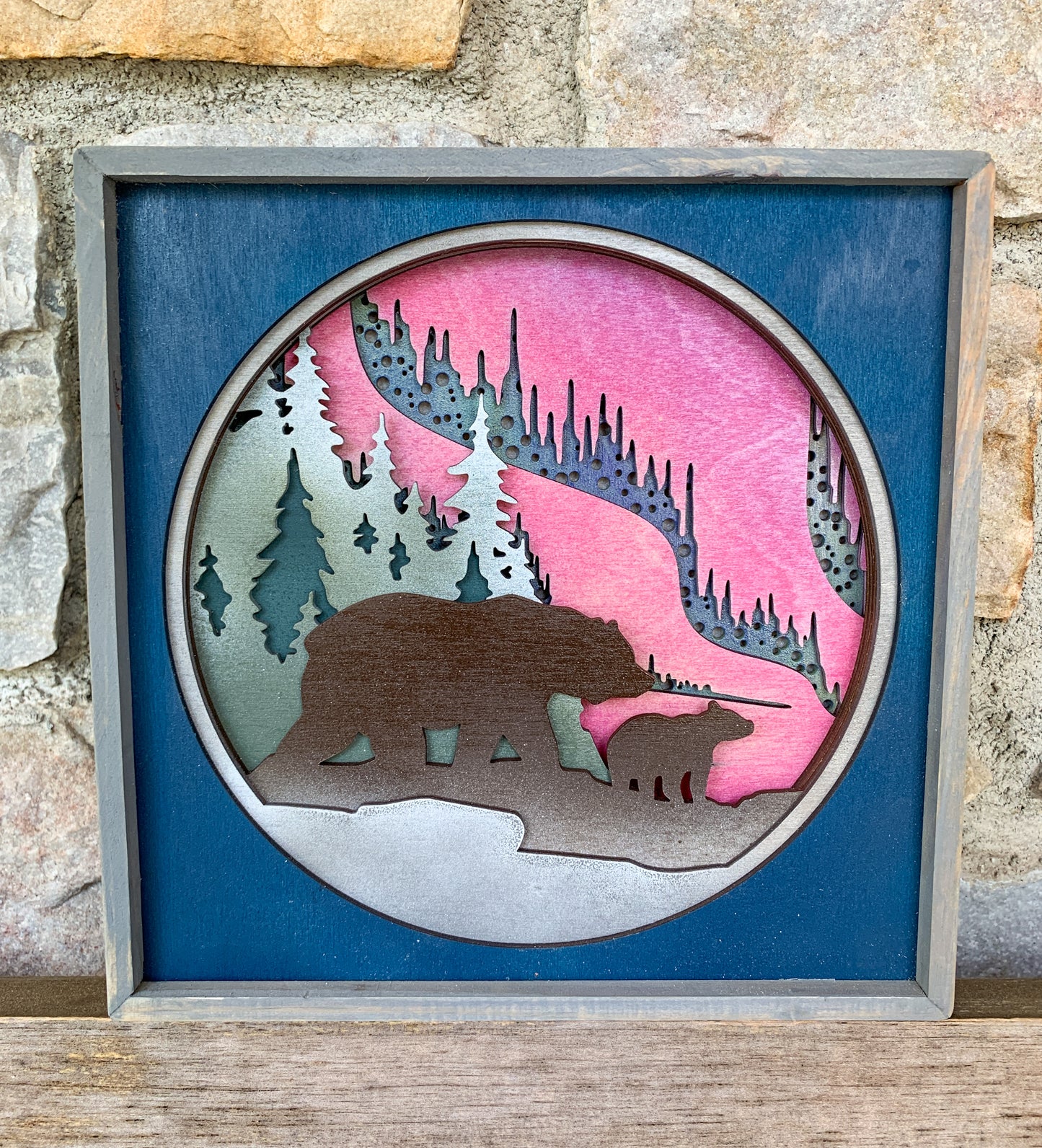 3D Northern Lights and Bears