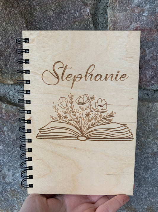 Personalized Wooden Notebook